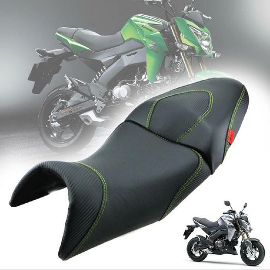 Replacement Seat Pad Cushion Green Stitch Motorcycle For Kawasaki Z125 Pro 17-19