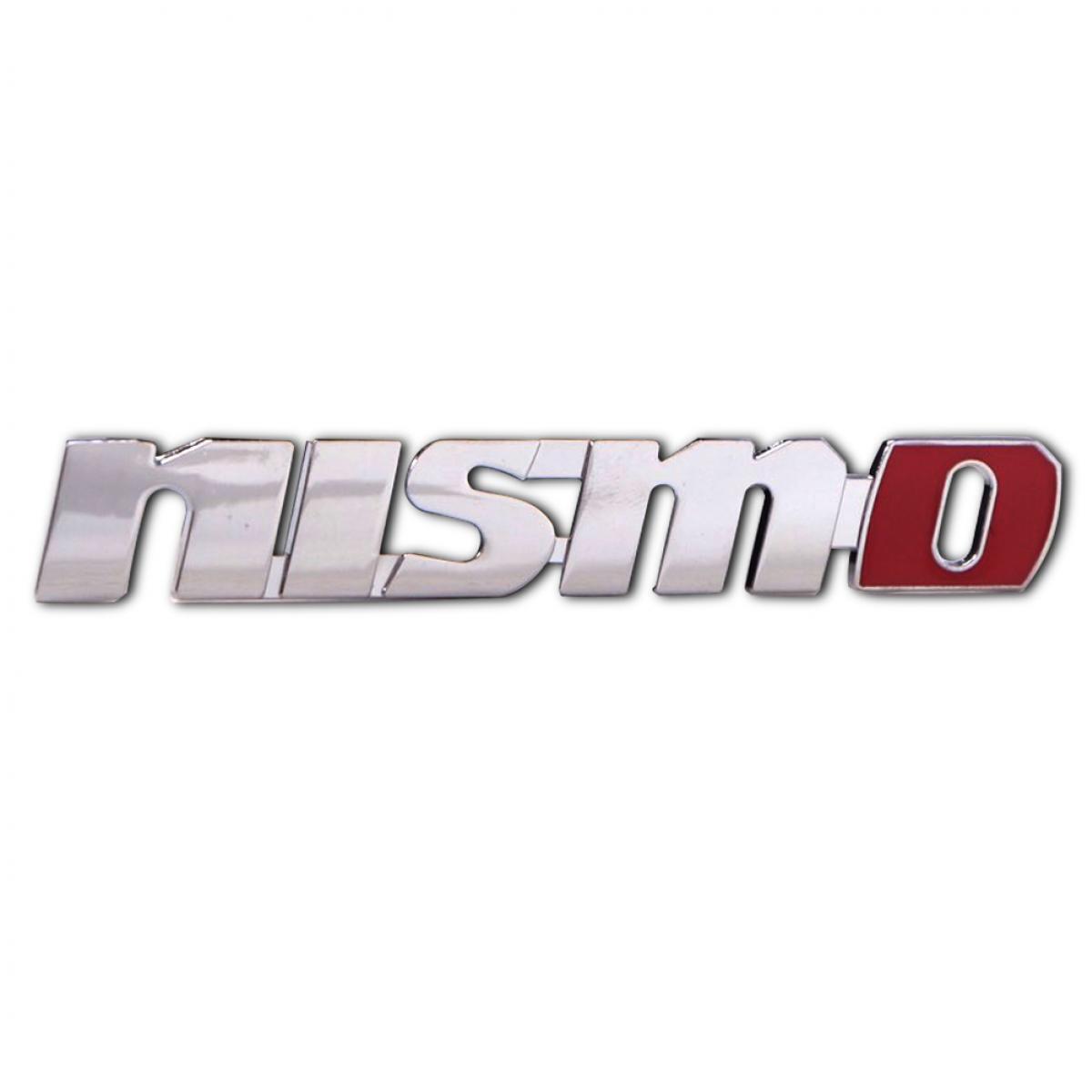 1 PC Logo Emblem Decal Badge "NISMO" Chrome Red Fit All Nissan GT-R Universal