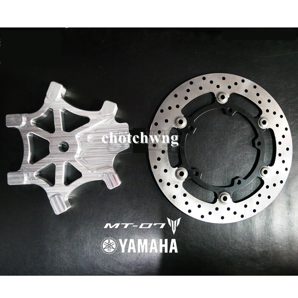 Yamaha MT07 FZ07 Rear calipers bracket with Front R3 Rotor Silver Stunt Parts