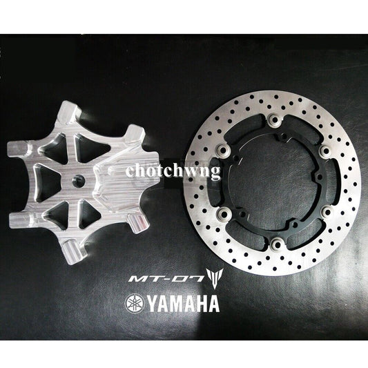 Yamaha MT07 FZ07 Rear calipers bracket with Front R3 Rotor Silver Stunt Parts