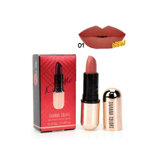 SIVANNA COLORS Matte Stay Lipstick Kiss Me HF688 # 01 4 g or 0.14 oz
