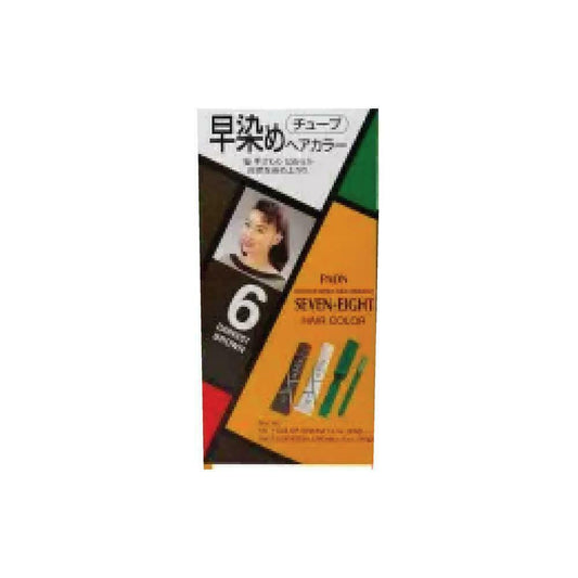 PAON Seven-Eight Hair Color Covers Gray Hair 6 Dark Brown 40 ml soft and Silky