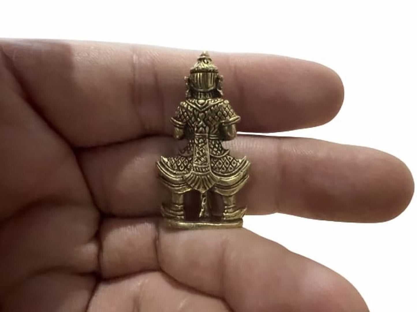 Thao Wessuwan Giant God Talisman Thai Master Amulet Opulence Magic Brass Statue