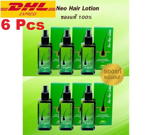6x Neo Hair Lotion Root Treatment Nutrients for Loss Hair, Longer Hair 120 ml