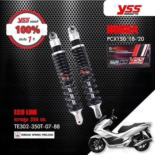 YSS Adjustable Rear Gas Shock Suspension FOR HONDA PCX150 2018-2020