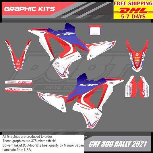 N5 Stickers Kit For Honda CRF 300 Rally 2021 Motocross Graphics Bike Decals crf