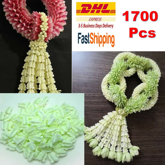 1700 x Light Green Plastic Thai Artificial Flowers Garland Art Hand crafts Cute