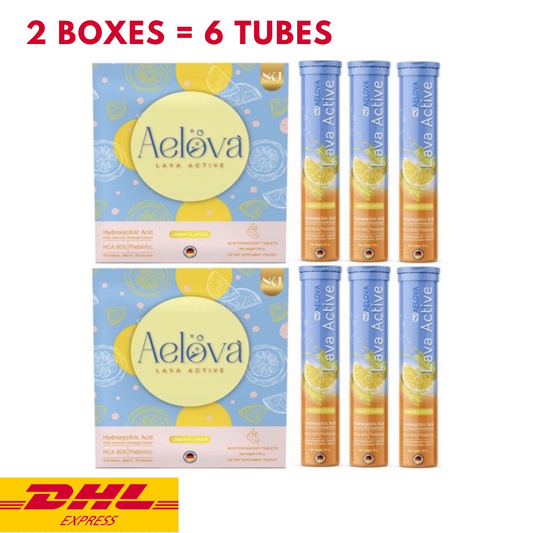 2x Aelova Lava Active Weight Control Dietary Supplement Effervescent Tablet