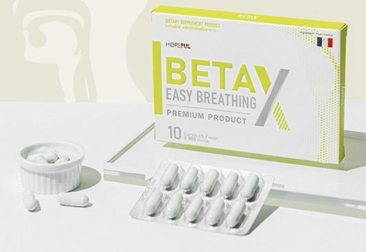 BetaX Easy breathing supplement nourish immune system, lungs healthy 30 capsules