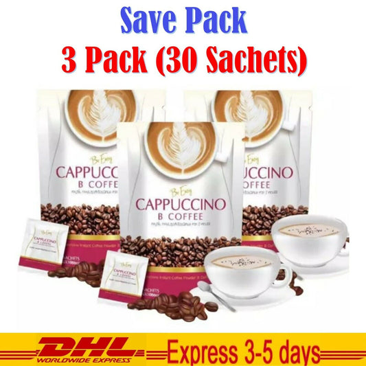 Be Easy Thai Cappuccino B Coffee Drinks Thailand Instant Coffee Powder 3 Packs