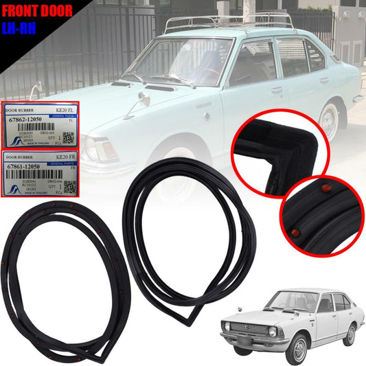 Door Rubber Seal Weatherstrip LH RH Fit Toyota Corolla KE20 TE21 TE20 Sedan