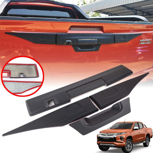 Rear Black Tailgate Handle Cover Trim For Mitsubishi L200 Triton MR 2019-2020