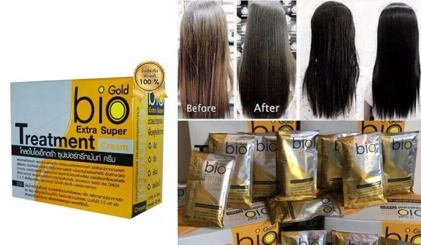 10X Bio Gold Treatment Cream Nourish Hair protect hair split ends Smooth Sleek