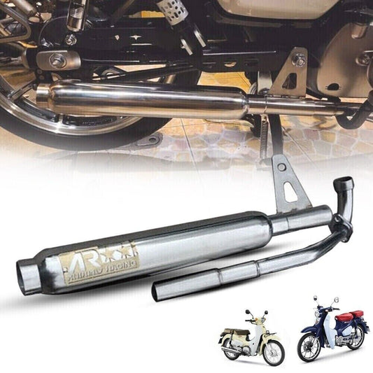 REAR EXHAUST FULL SYSTEM MUFFLE PIPE FOR HONDA SUPER CUB C110 C125 2016-2022