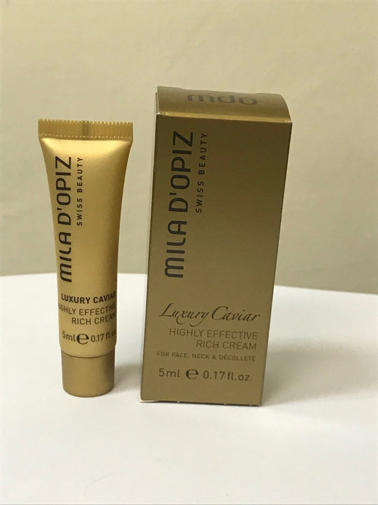 4pcs x Mila D'Opiz Luxury Caviar Highly Effective Rich Cream 5ml Sample #ibea