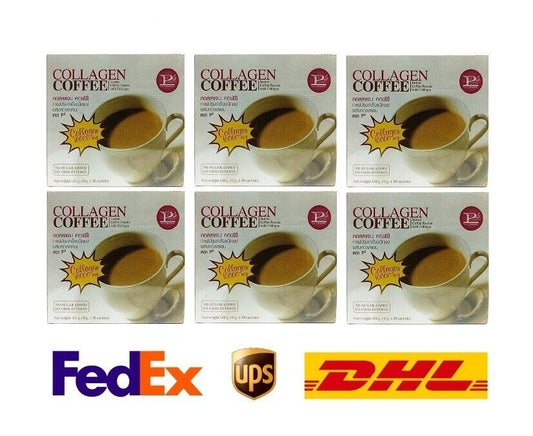 6xP5 Collagen Coffee Meal Replacement 0% sugar creamer soybeans slimming healthy