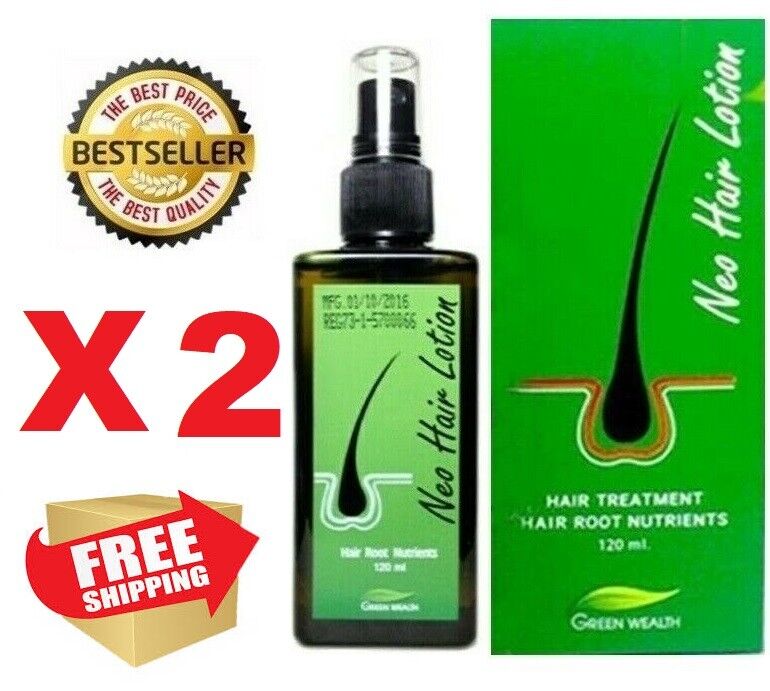 2X 120ml Neo Hair Lotion Green Wealth Growth Root Hair Loss Nutrients Treatments
