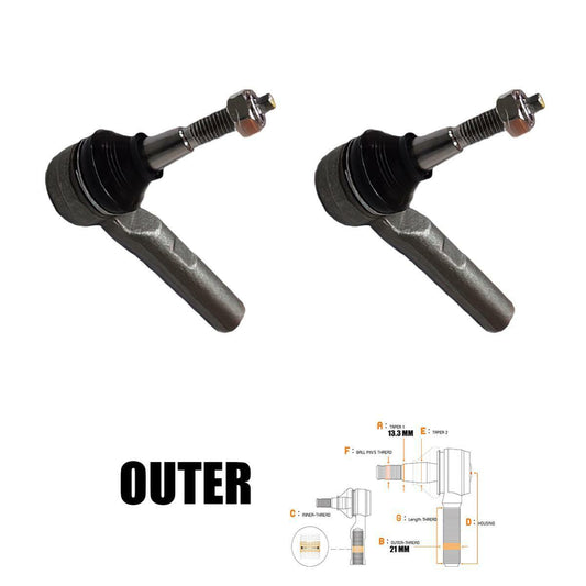 2 PCs Tie Rod End Outer For Chevrolet CRUZE LS 2012 2013 2014-2016 Sedan