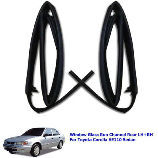 Window Felt Glass Run Channel Rear Fit Toyota Corolla EE110 EE111 1997-2000