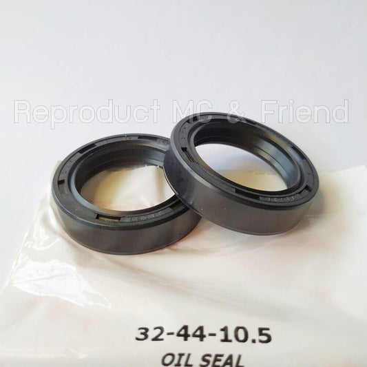 2x Front Fork Oil Seal 32-44-10.5 For Yamaha DT125 DT175 MX175 (1979-1981)