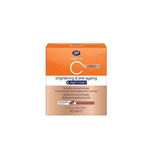Boots Vitamin C Advanced Plus Brightening Anti-ageing Night Cream Moisture 50 ml