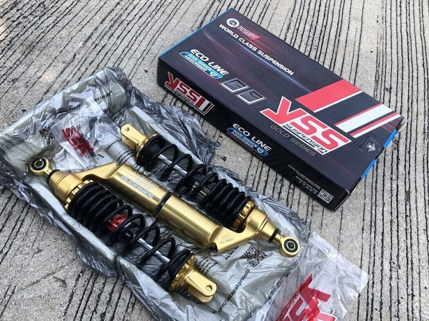 YSS FOR YAMAHA N-MAX155 TC302-335TL-07-883N G-PLUS GOLD NEW BLACK/ÚBLACK/GOLD