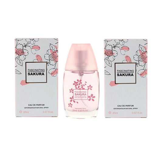 3x Pink Fascinating Sakura Lady Perfume smell mild fresh sweet Gift Girl Unisex