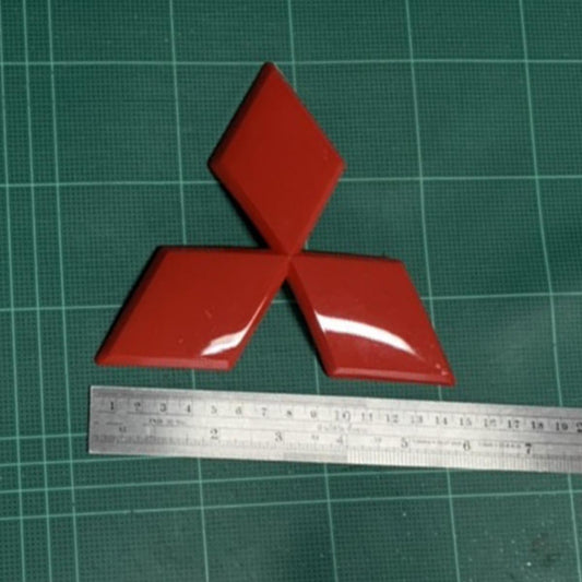 14CM. STICKER EMBLEM LOGO GRILLE RED FIT MITSUBISHI TRITON L200 2009-14 Pickup