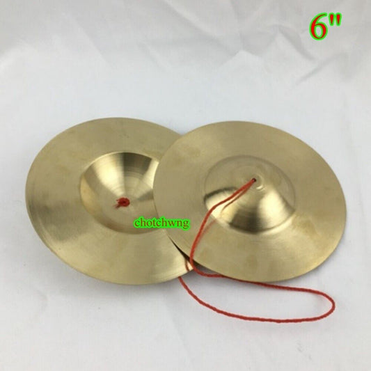 Cymbal Musical Thai Instruments Brass Standard Sound Thai Cymbals Music Size 6 "