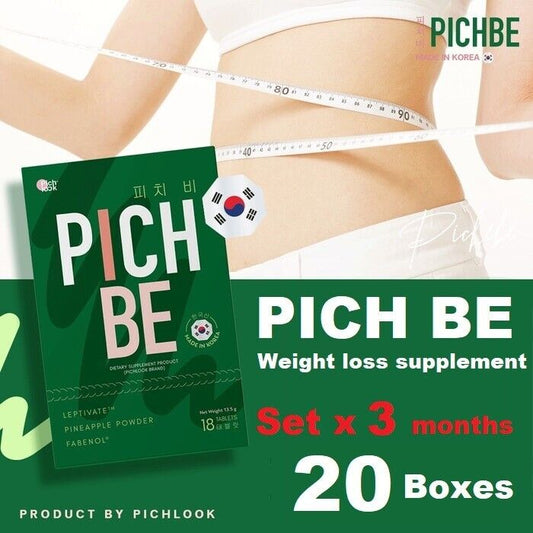 Set 3 Months PICHBE Vitamin Supplement Control Weight, hunger burn fat slimming