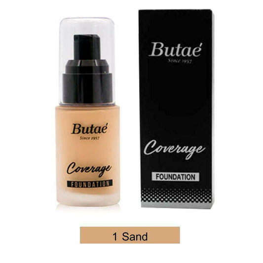 Butae Since 1957 Coverage Foundation Waterproof Long - Lasting 30ml. # 01 Sand