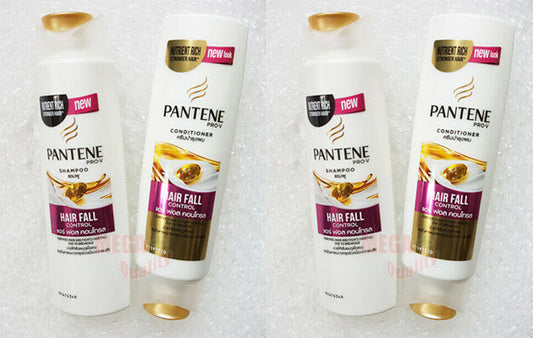 2 Set PANTENE Pro-v Hair Fall Control Shampoo Conditioner Reduce Hairfall 140ml