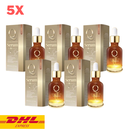 5x Q Double Booster Serum New Formula Reduce Dark Spot Wrinkles Anti-Aging 30 ml