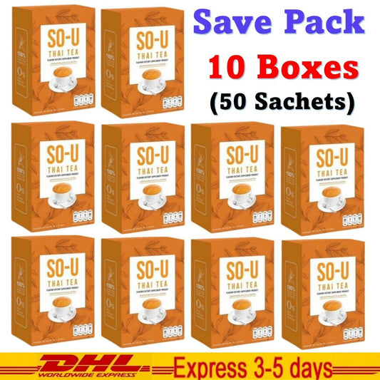 10x SO U Thai Tea Accelerates Metabolism Helps Excretion No Sugar Control Hunger