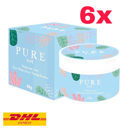 6x PURE Underarm Care Whitening Cream Smooth Armpit Deodorant Remove Odor 50g