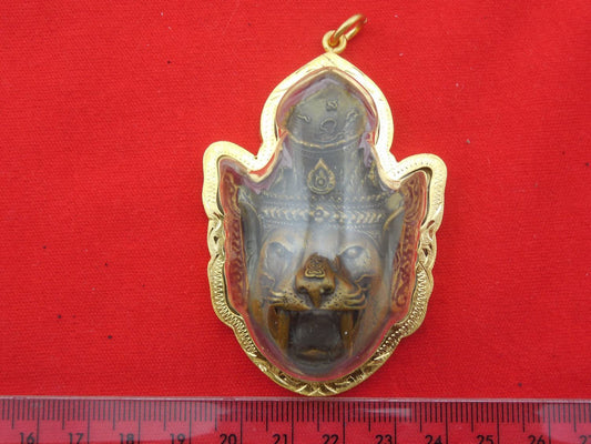 SIAN LP Kalong Fetish PHO KROO POO Ornament SEAR LP Galong Wat Kouw Lam Amulet