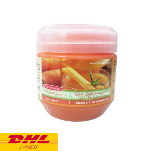 Carebeau Carrot Spa Lightening Salt Body Scrub Radiant Skin Nourishing 700 g