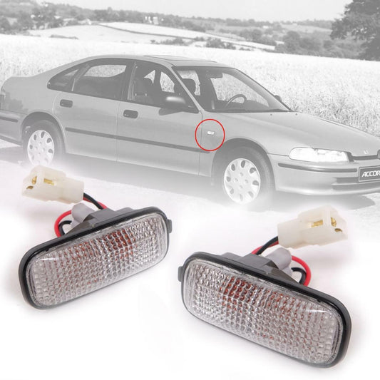 Side Marker Turn Signal Light Lamp Clear Lens LH RH Fit Honda Accord 1990-1993