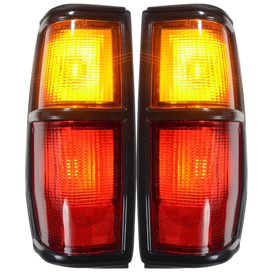Tail Lamp Light LH RH Black Rim For Nissan Datsun 720 Pickup 1980-1986