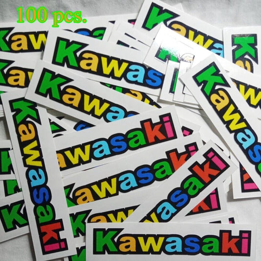 Kawasaki Logo Vinyl Decal Sticker Car Truck Window Racing Motorcycle Bike 100 pc