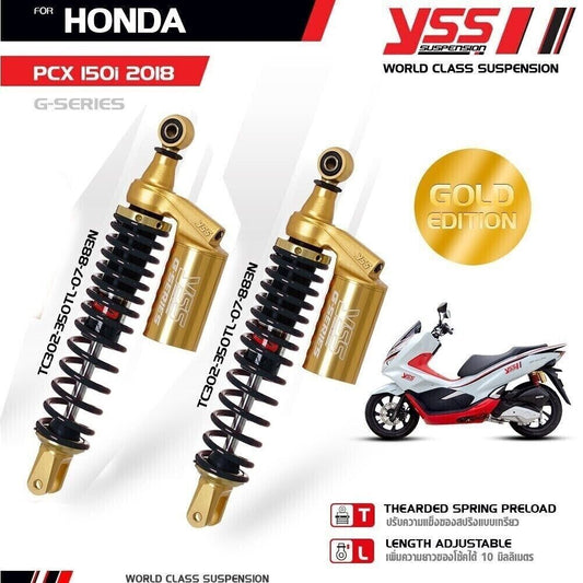 NEW FOR HONDA PCX SHOCK YSS GOLD SERIES G-SPORT 2018 19