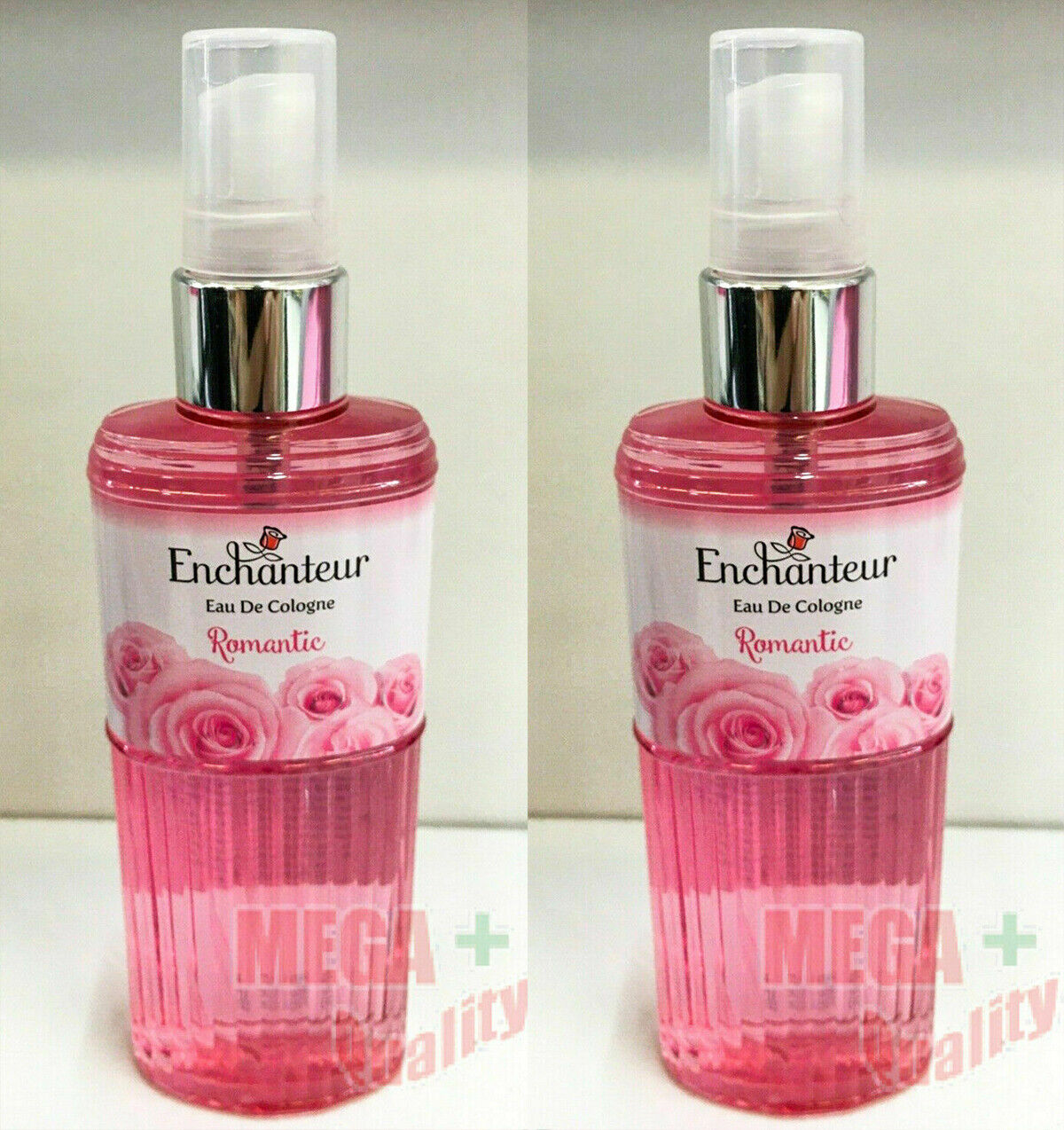 2 x Enchanteur Eau De Cologne ROMANTIC Fragrance For Woman long lasting 120ml
