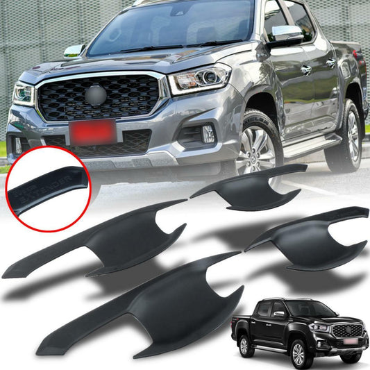 Door Handle Bowl Cover Matte Black For MG Extender Maxus T70 Pickup 2020-2021