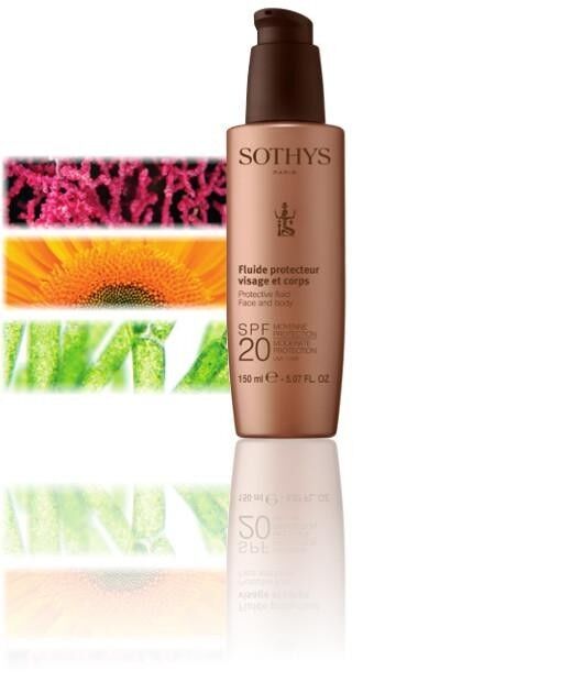Sothys SPF20 Face and Body Fluid 150ml Sun Care Sensitive Zones#ibea