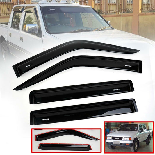 Window Sun Visor Rain Guard Fit Isuzu TFR TF Holden Rodeo 4 Doors 1989-1996