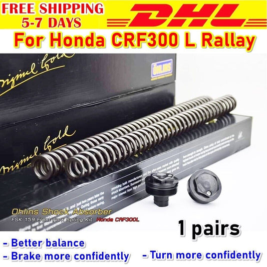 S6 Front Shock For Honda Crf300 L Rally Suspension Ohlins Fork Spring Kit FSK159