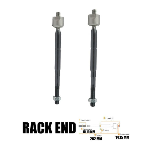 2x Steering Rack End For Toyota Tacoma 2WD 1995 1996 1997 UTE Pickup