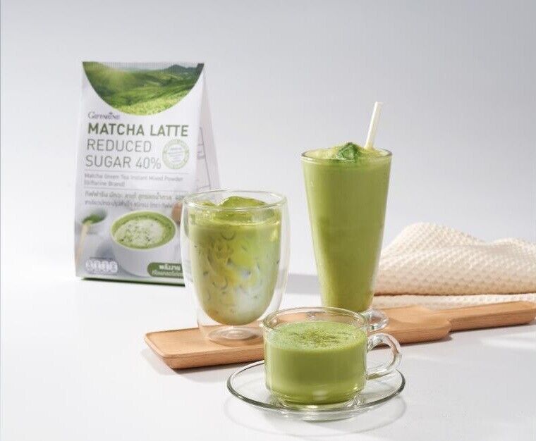 10x Matcha Latte Green Tea Reduced Sugar 40% Beverage Hot Cold Cafe Restaurant