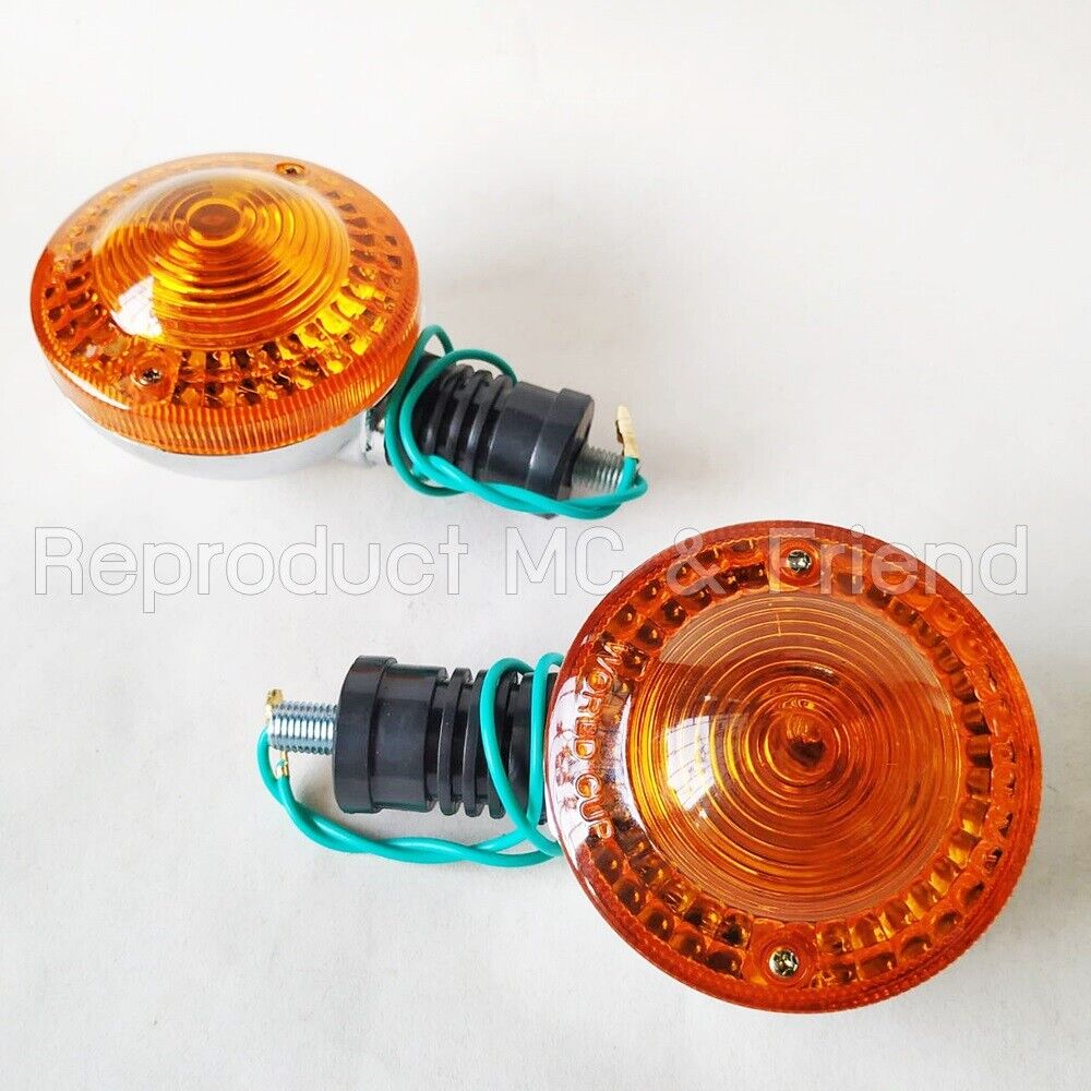 2x Rear Signal Winker Flasher Lamp 6V. : Fits Yamaha YB100 YB125 DT100 MX100