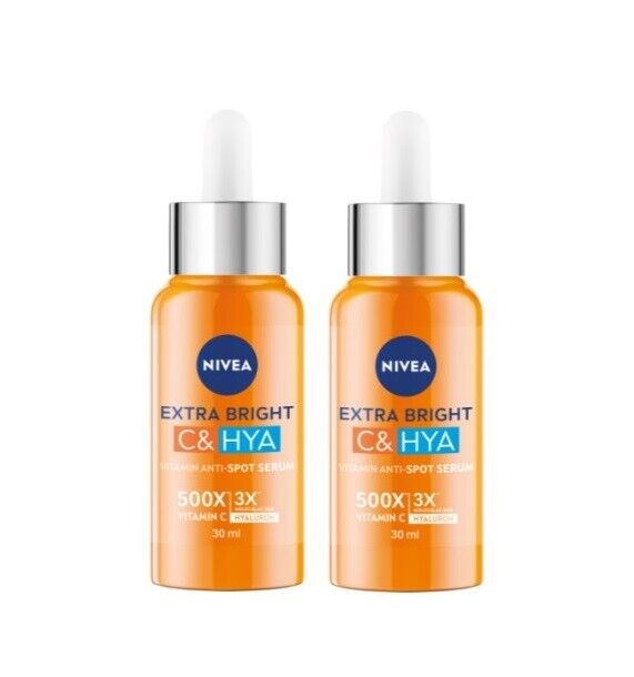 Nivea Extra Bright C & HYA Anti Spots Serum dark spots fade bright skin 30ml.